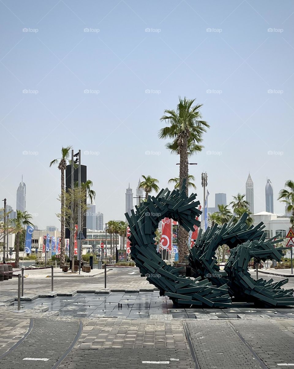 Artistic structure in dubai area 