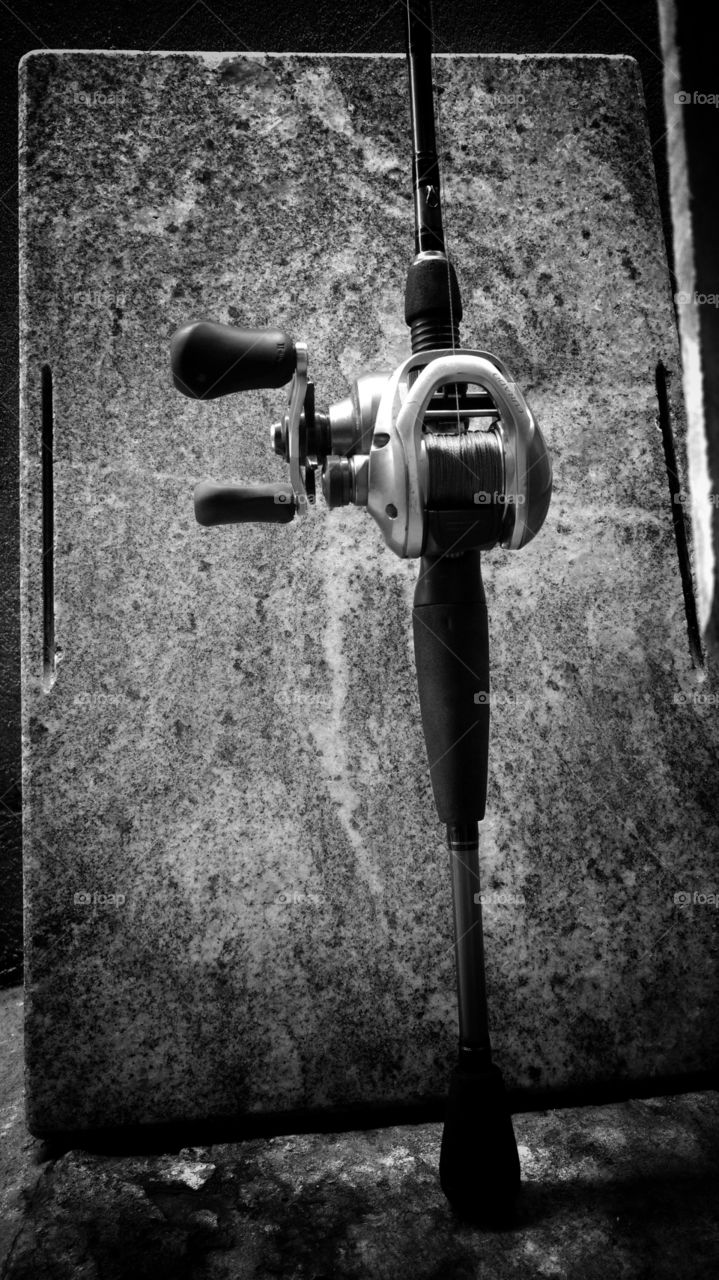 Carretilha, linha, vara, pesca.