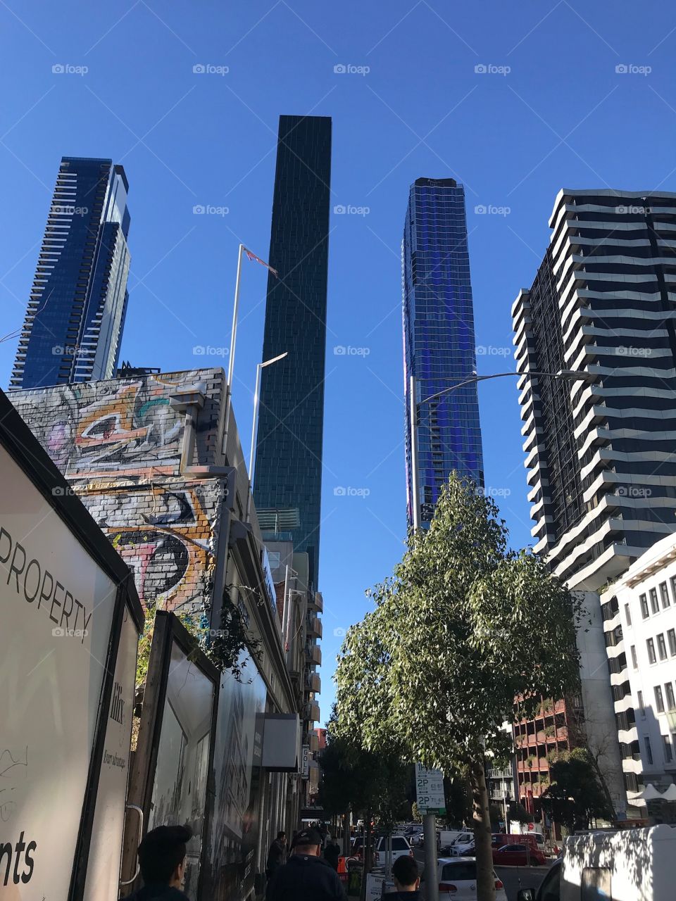 City landscape in Melbourne 