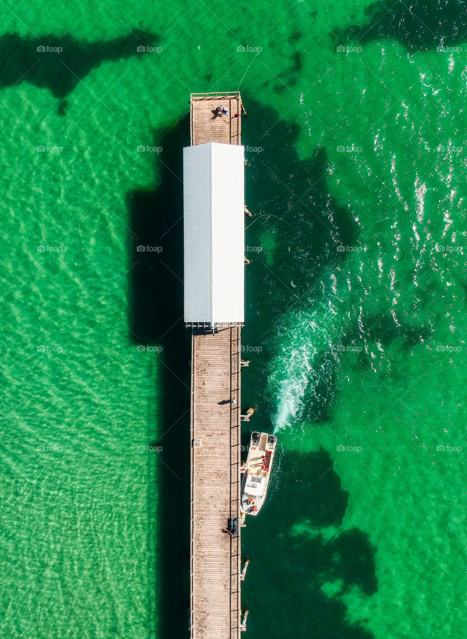 Largs Bay Jetty from above