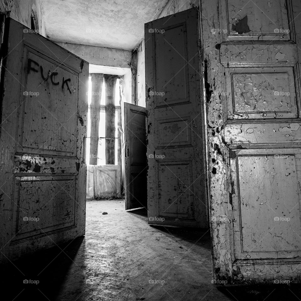 Interior of abandoned room