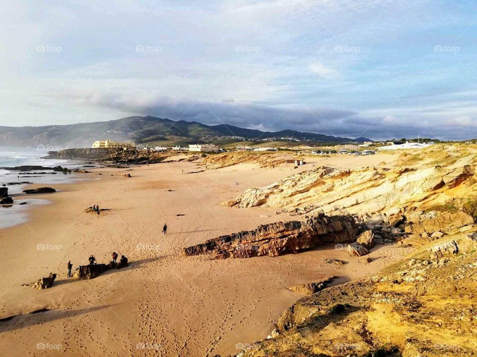 Beach landscape.. Lisbon, Portugal