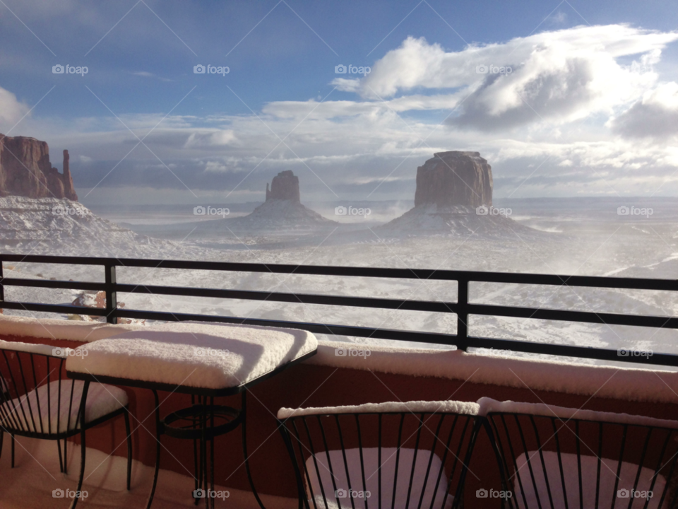 monument valley utah snow view room by Jo13540