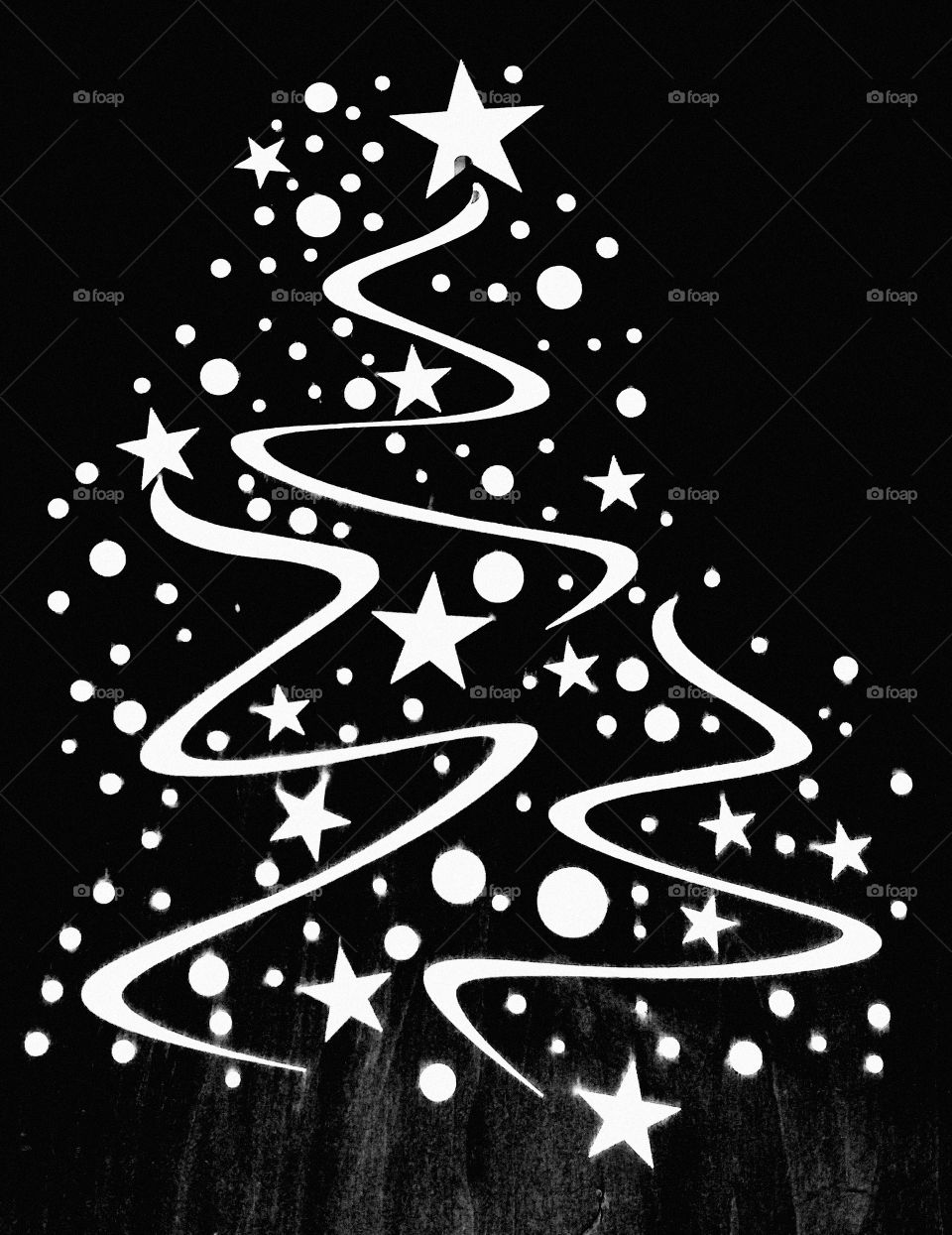 Christmas in black and white