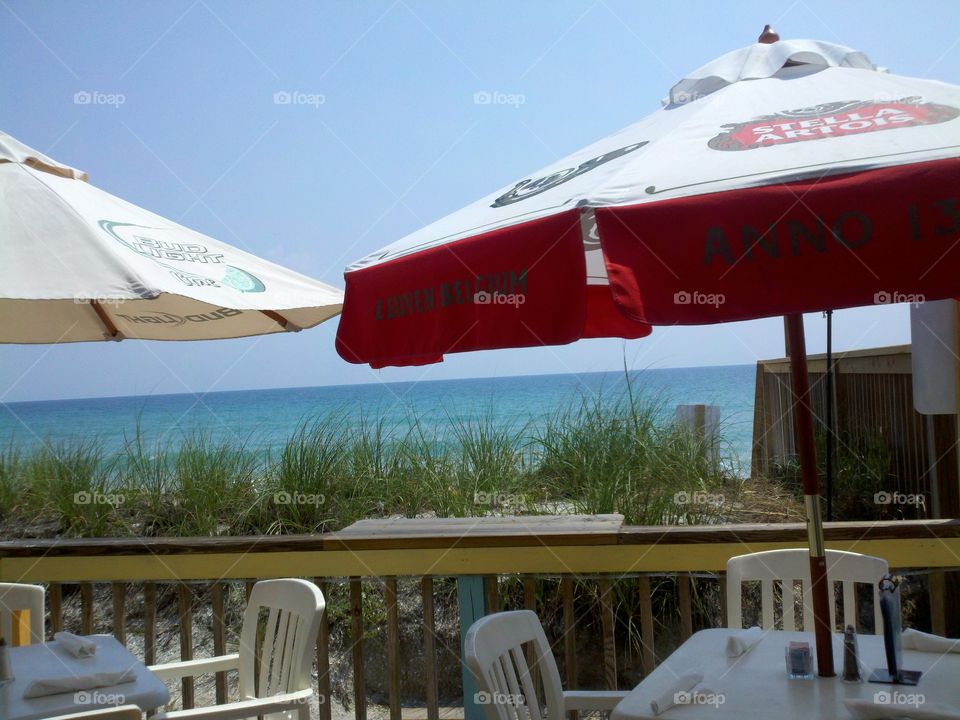 Fine dining. Ocean view dining