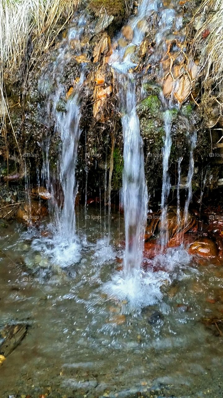 Water flowing