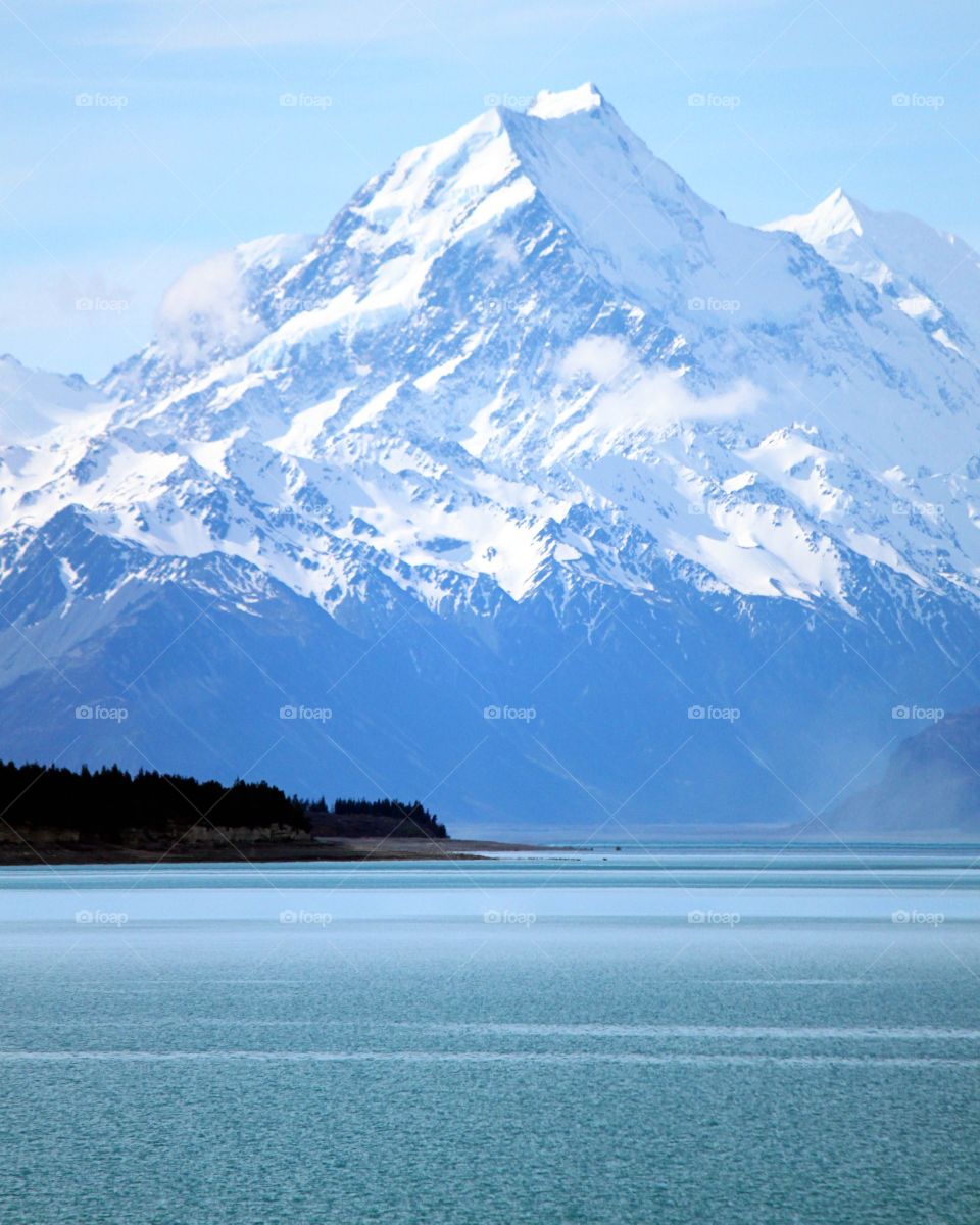 View of snowy mountains