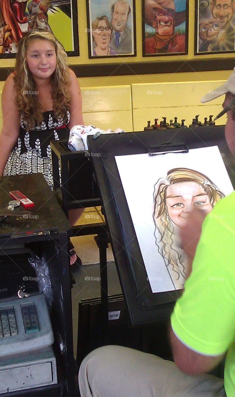 caricature in action
