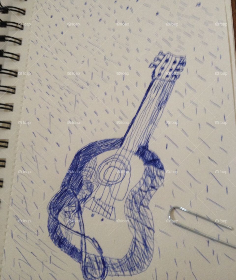 My Guitar Drawing, I'm Talented With The Actual Thing..." 