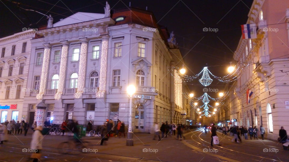 Historic centre of Zagreb in Advent.