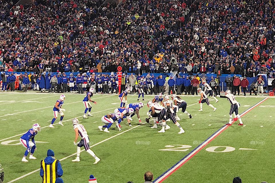 New England Patriots vs Buffalo Bills. 2018. 