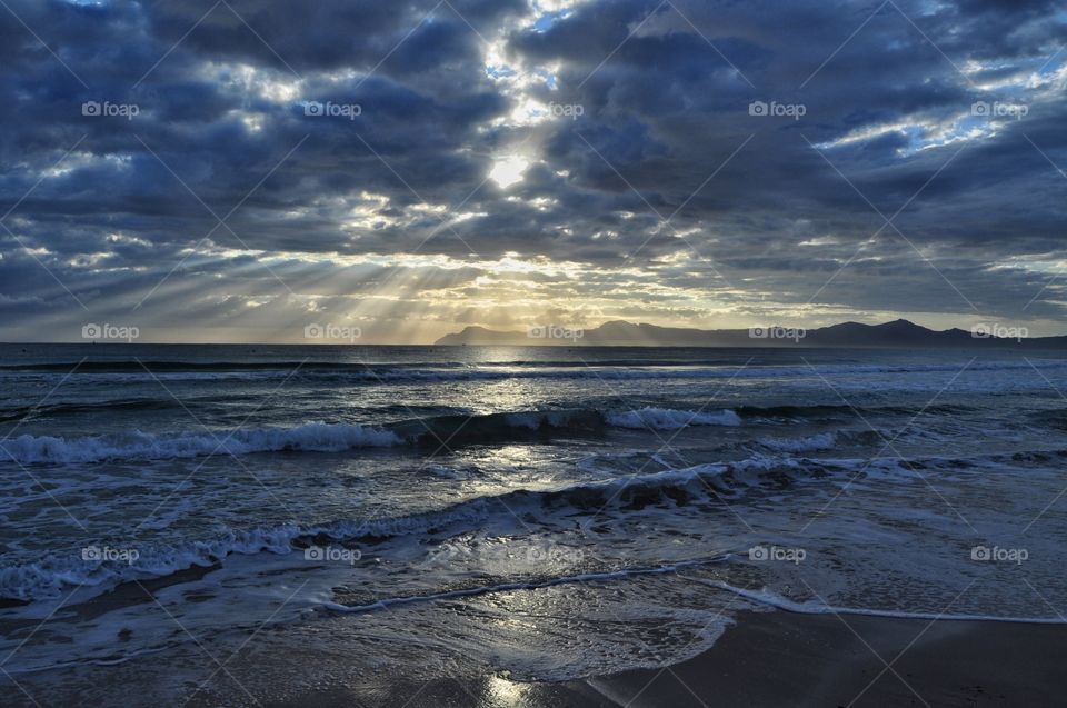 Water, Storm, Sunset, Sea, Ocean