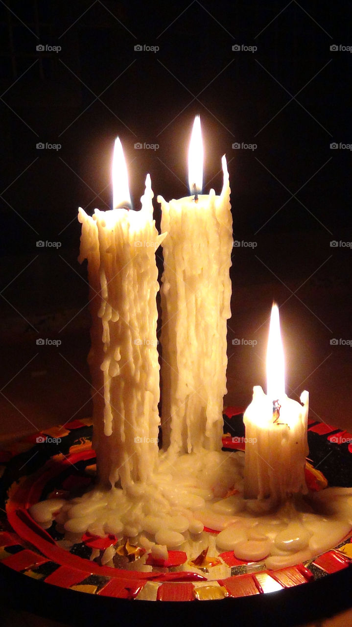 Candles are a piece of art, lit or just used as decoration.