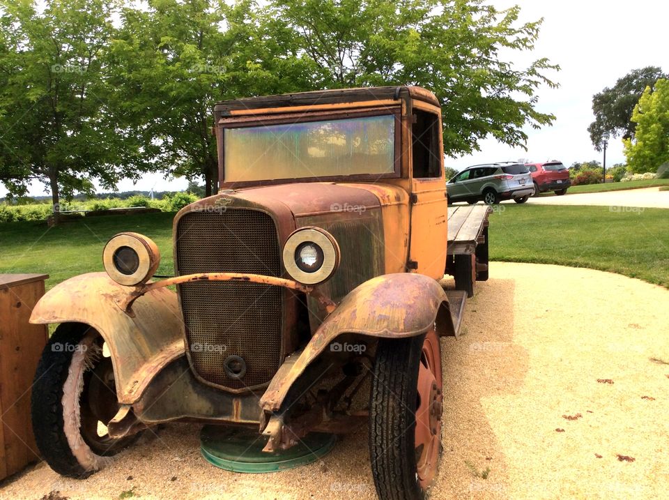 Old Yellow Chevrolet Truck. Old Yellow Chevrolet Truck