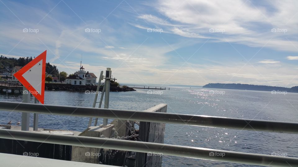 Puget sound ferry view