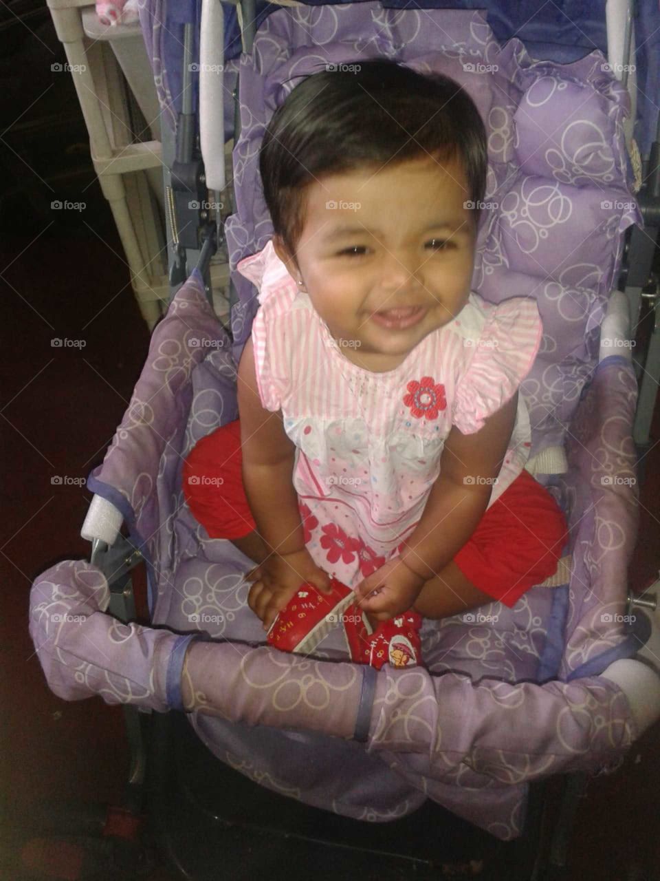 Laughing in the trolley