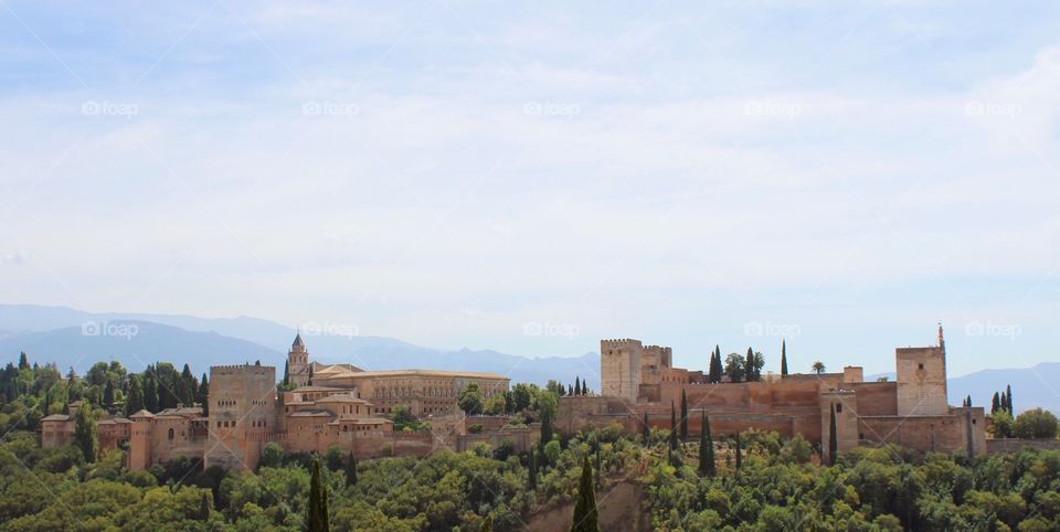 A view of the Alhambra from the Mirador de San Nicolas 