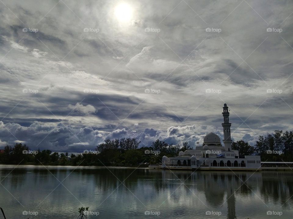 The mosque.