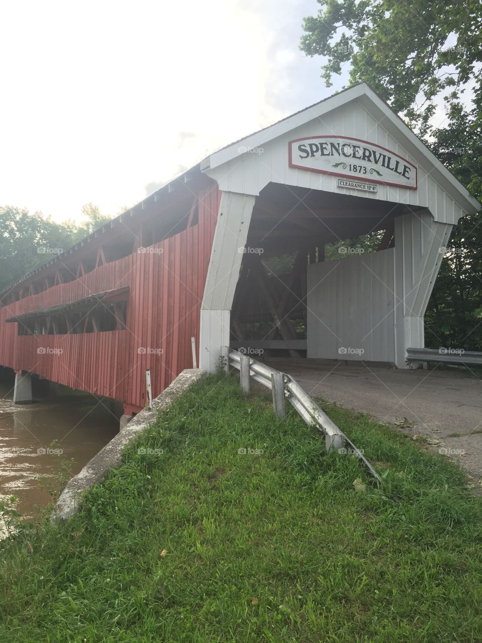 Spencerville Covered Bridge. A historic bridge located in Spencerville,IN 