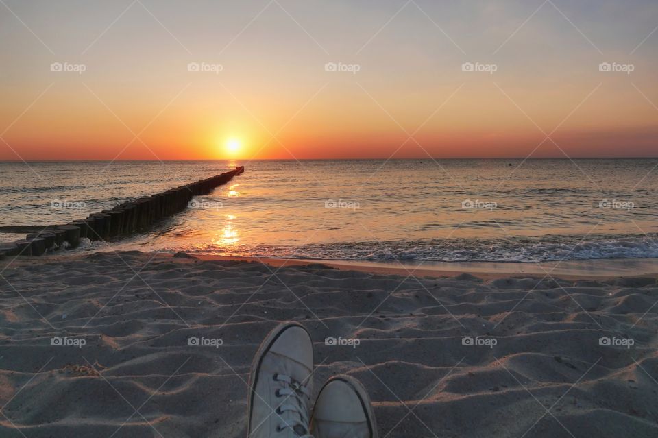 Sunset at the beach