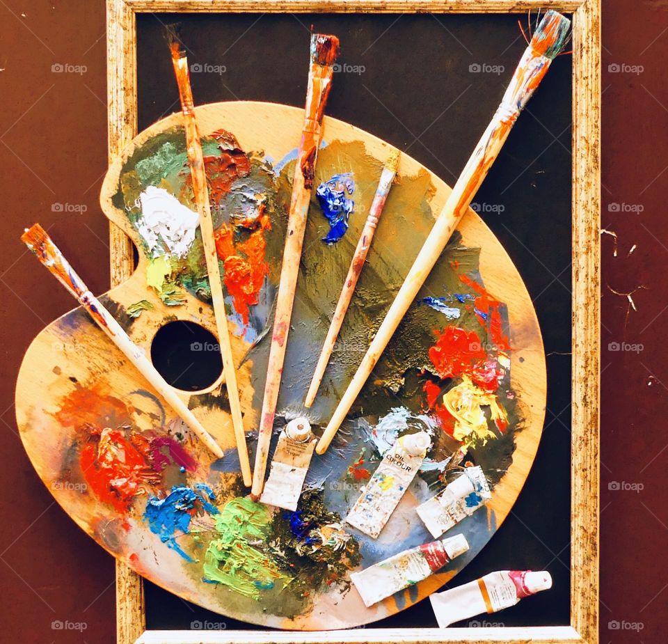 Color Explosion - boldly expressing myself through color since color is all around us in many different forms. Vibrant and varied mix of vibrant colors.