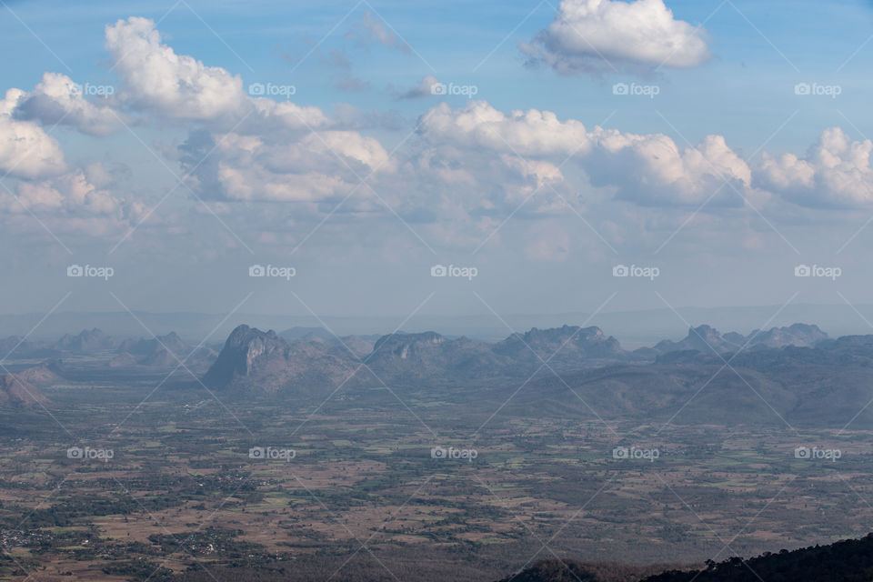 Bird eye view of the mountain 