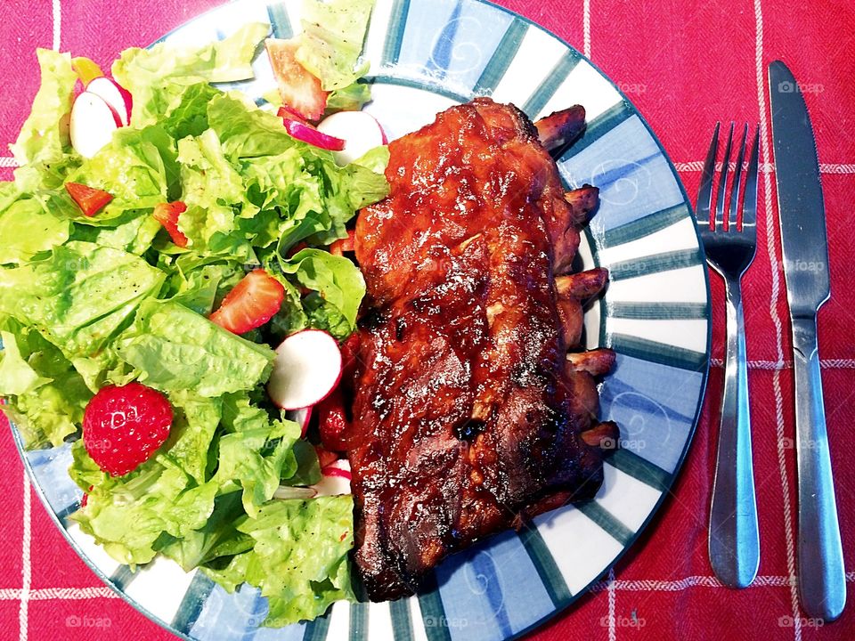 Summer BBQ
BBQ Ribs and Summer Salad