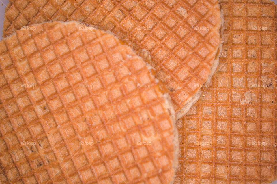 Traditional Dutch stroopwafel