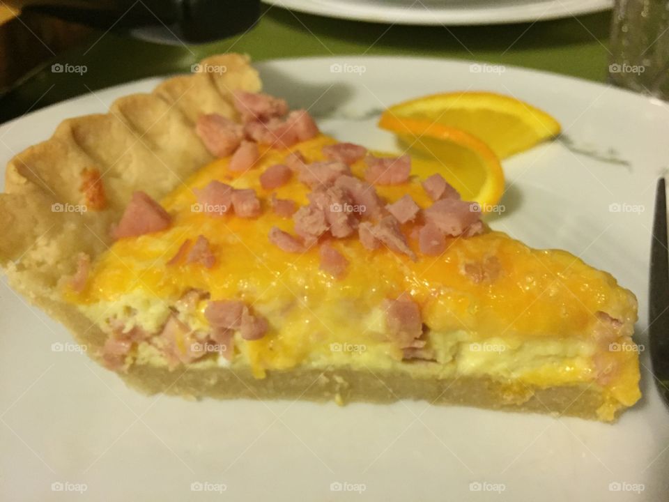Ham and cheese quiche