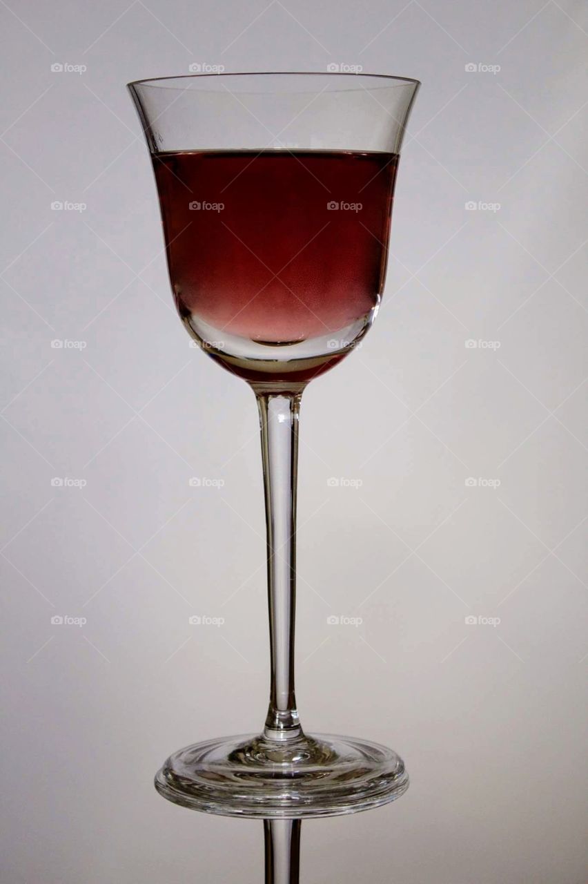 Glass of red wine