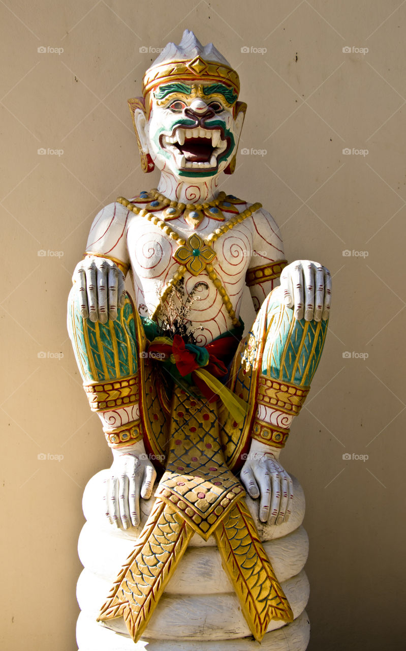 Nakhon Pathom, Thailand – February 15, 2018 : Wat Bang Phra translates into English as the Monastery of the Riverbank Buddha Image. There’re many replica statues.