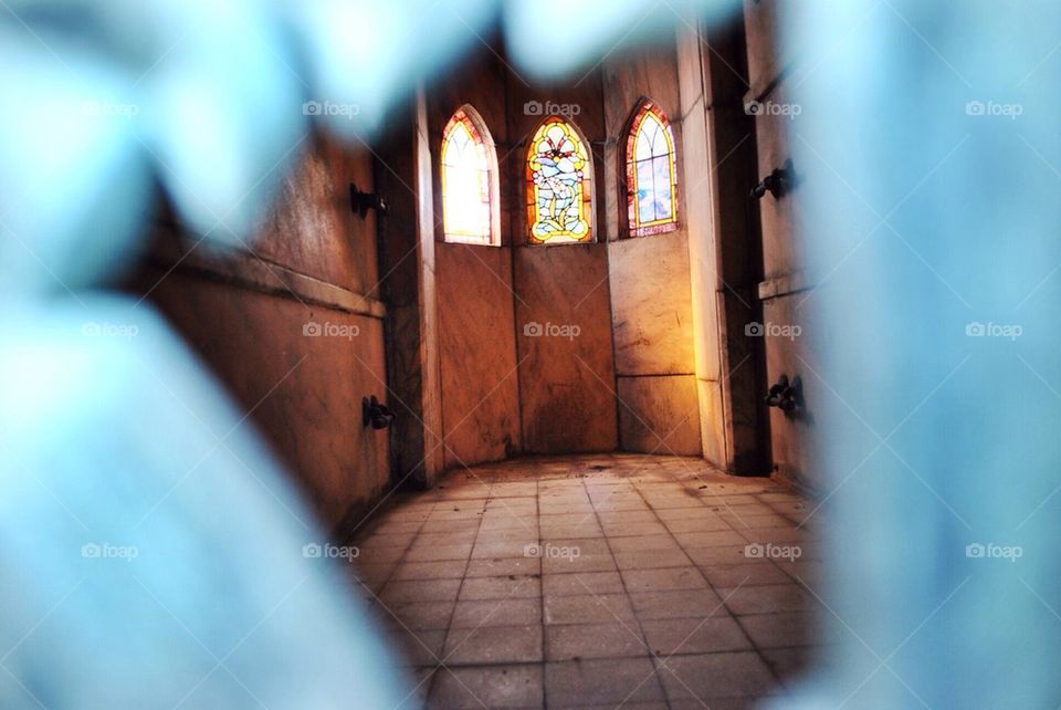 Stained glass room