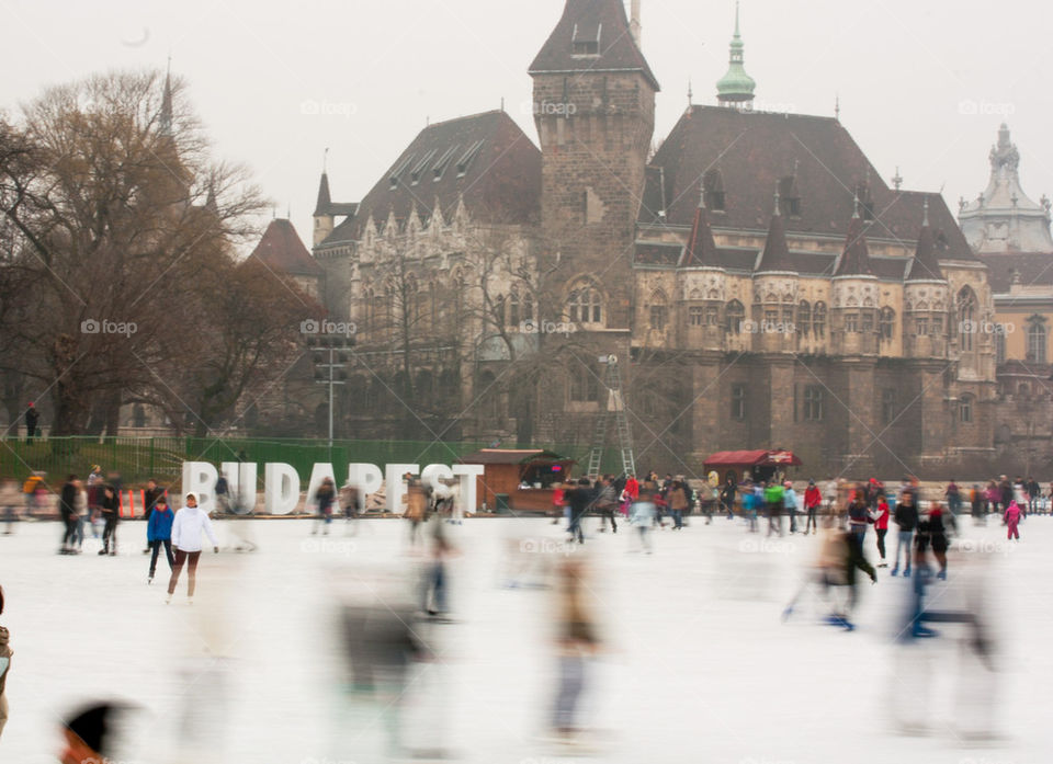 Ice skating