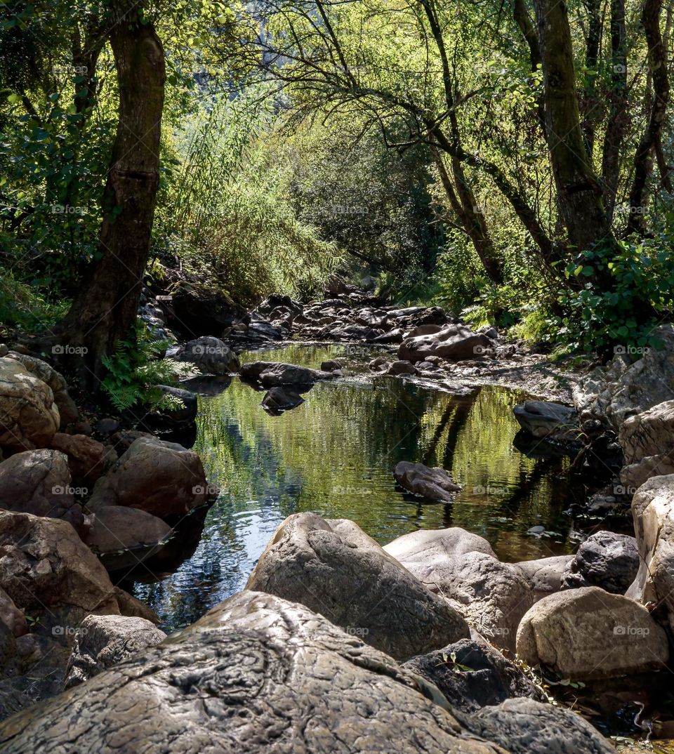 Peaceful riverside location in Central Portugal - Praia Fluvial das Fragas de São Simão