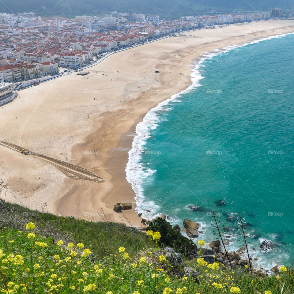 Nazare Portugal famous for the largest wave ever surfed