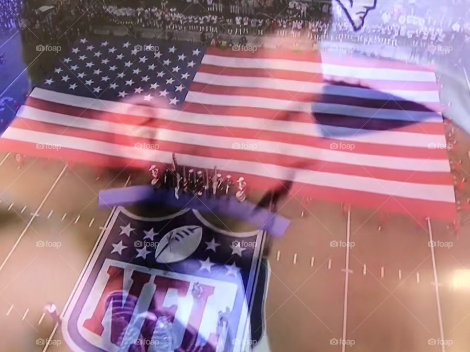 Stunning Super Bowl 2018 American Flag