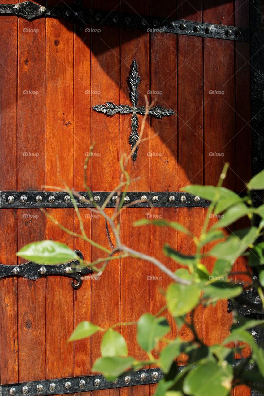 Ancient monastery door