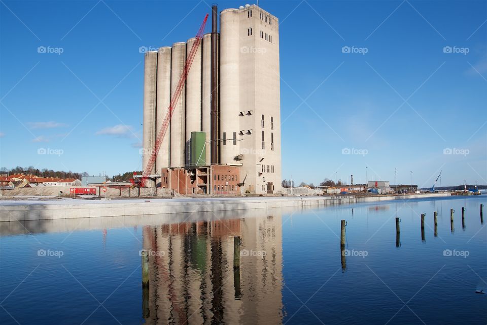 silo in Norrtälje, Sweden