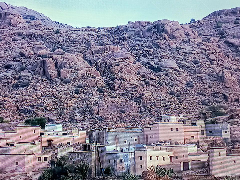 one village between mountains in tafrout