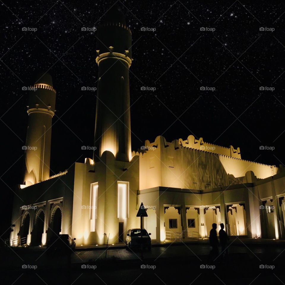 Beauty of the masjid with nature