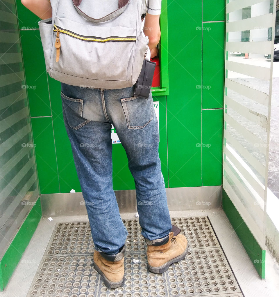 Automatic teller machine ,
my money