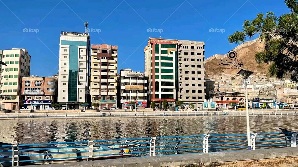 Glory be to God, the magnificent and picturesque view and the natural green trees are a view that is nothing more wonderful than it