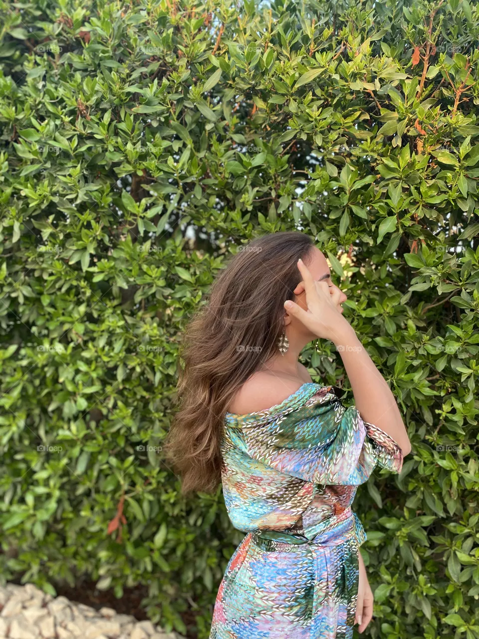 Green wall.