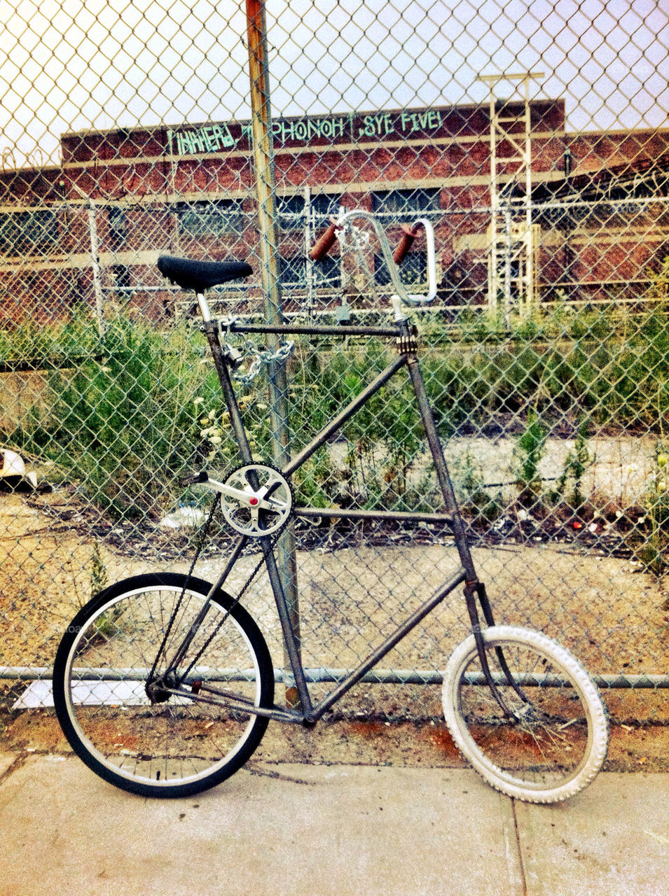 bicycle street fence bike by percypiglet