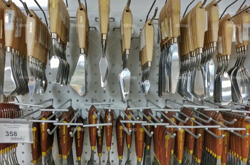 Rows and rows of instruments. They are waiting for capable hands. 