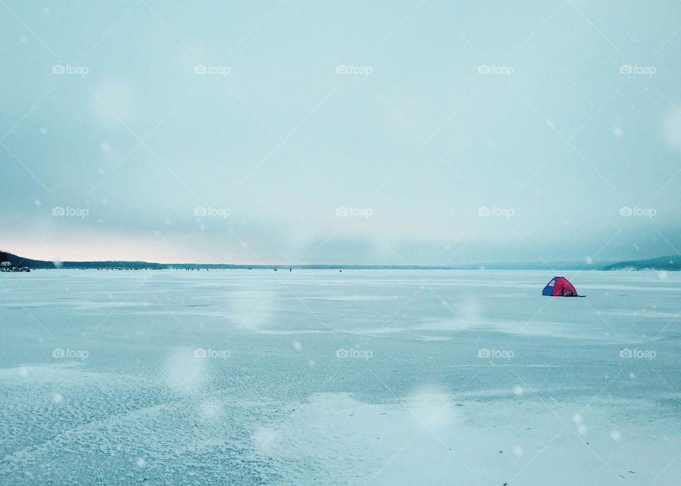 Frozen lake 