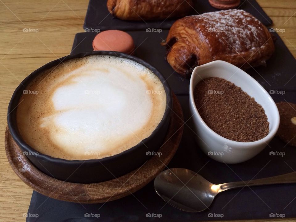 Breakfast in a french bar, Bucharest