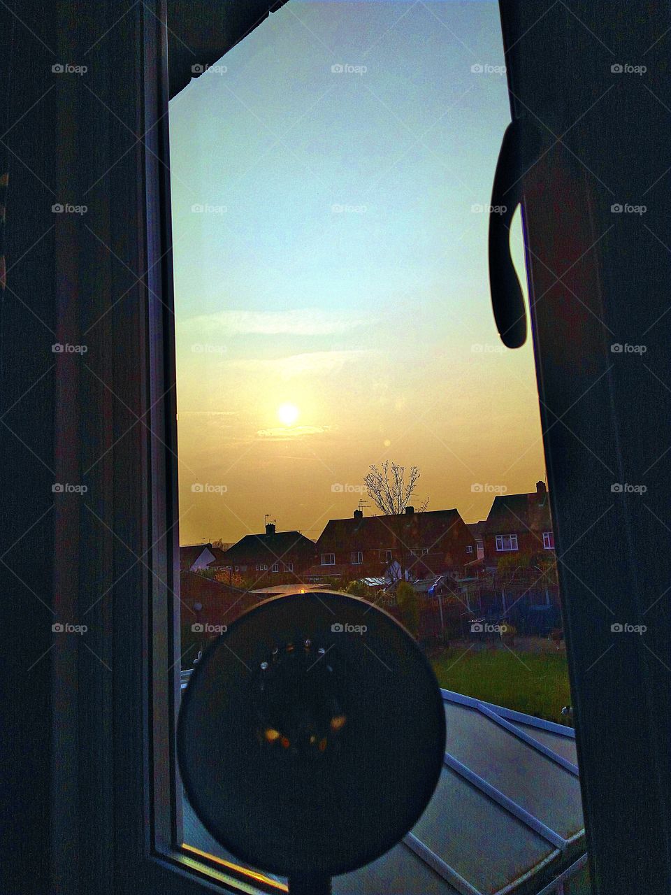 the sky starting to go into a gorgeous sunset