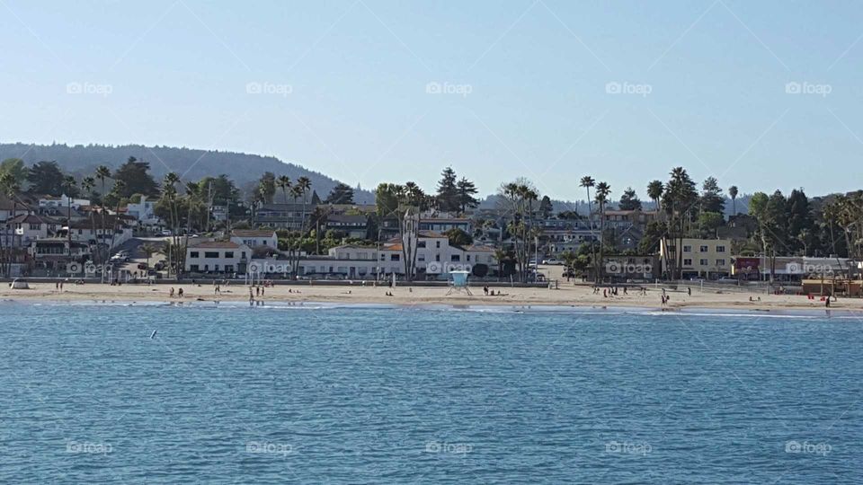 Santa Cruz. sunny day at the beach