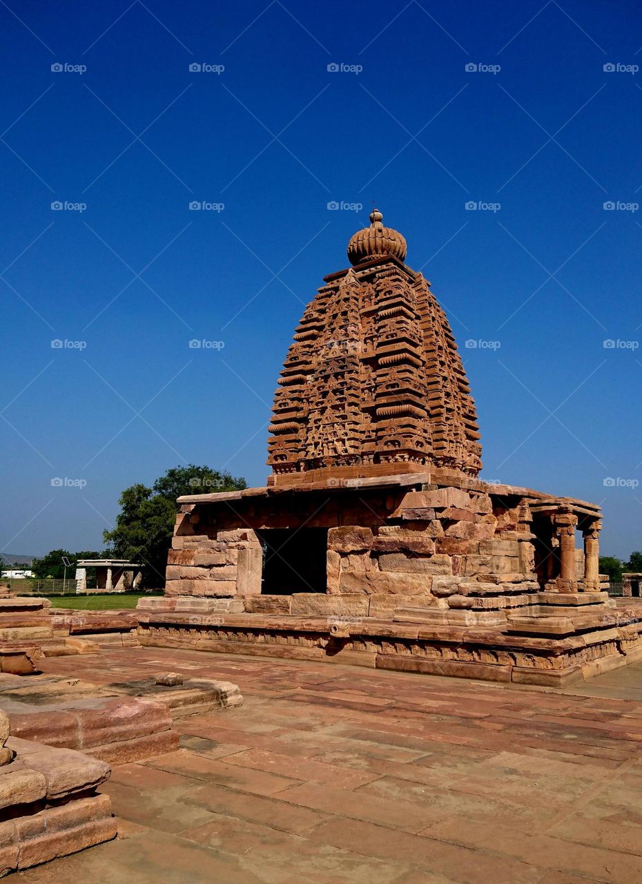 Chalukya art - Architecture  - Pattadakal  - Tourism - Galaganatha temple - India